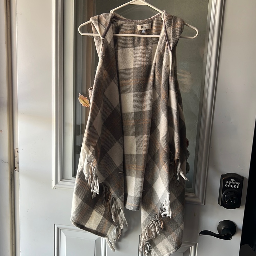 Plaid sweater vest